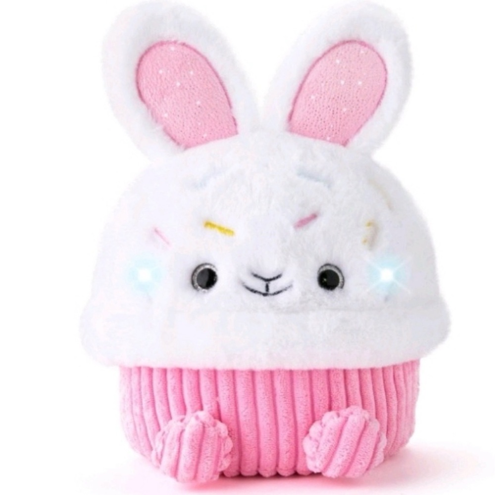 FAO Schwarz 12" Glow Brights Bunny Cupcake Plush